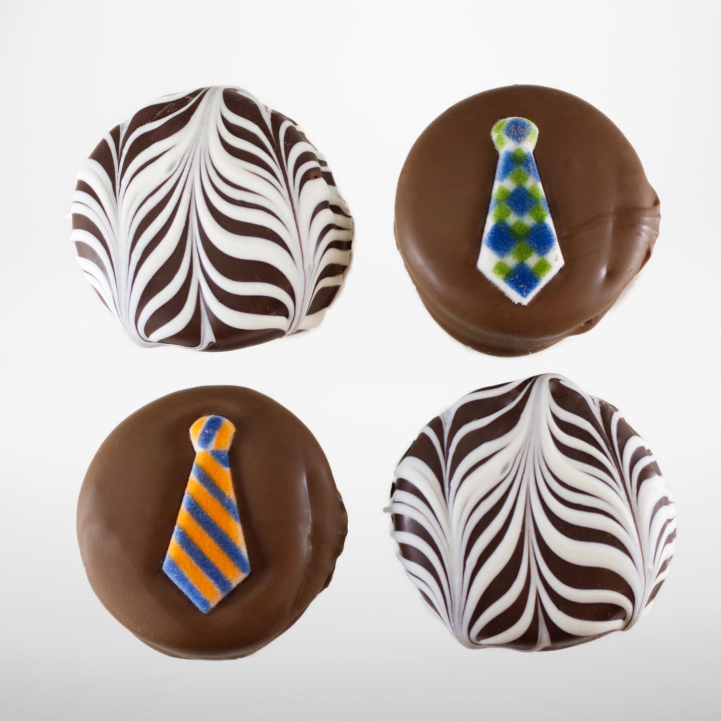 Dad's Tie Chocolate Dipped Oreos